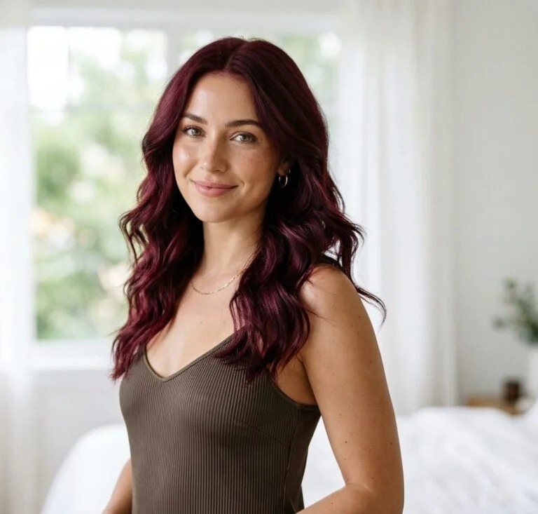 Chic Burgundy Hair