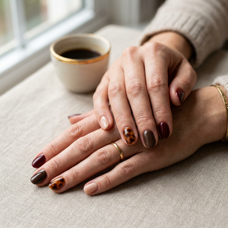 Old Money Fall Nails