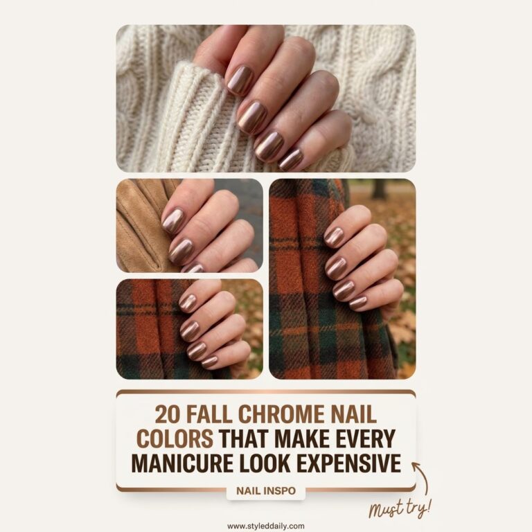 20 Fall Chrome Nail Colors That Make Every Manicure Look Expensive - free crochet patterns to make and save
