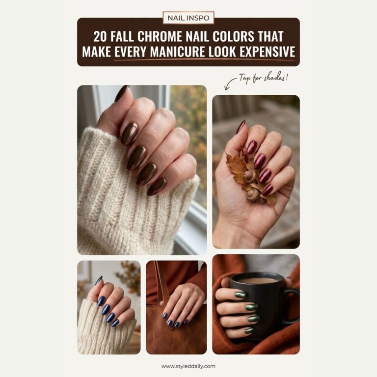 20 Fall Chrome Nail Colors That Make Every Manicure Look Expensive - free crochet patterns to make and save