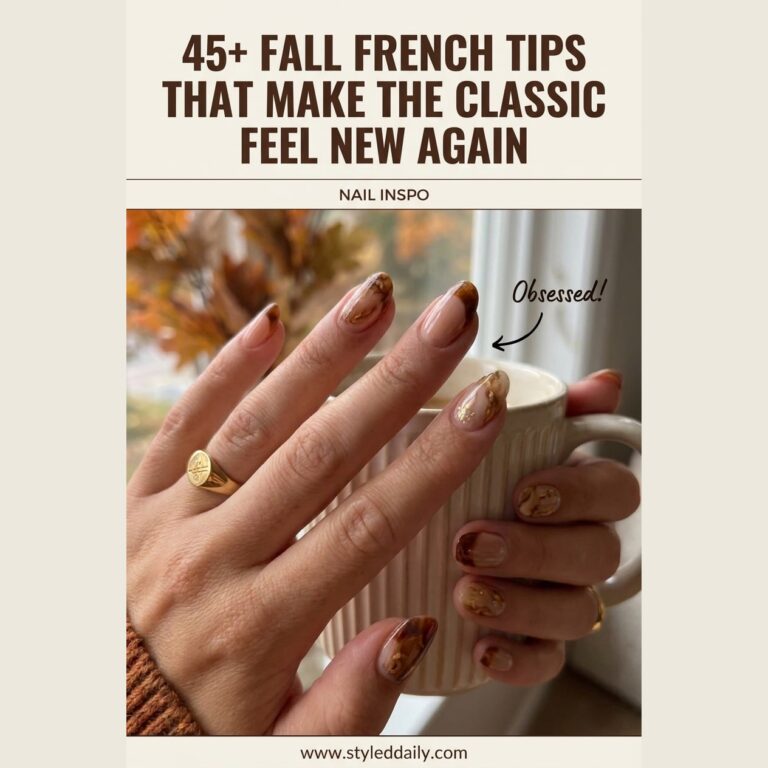 45+ Fall French Tips That Make the Classic Feel New Again - free crochet patterns to make and save