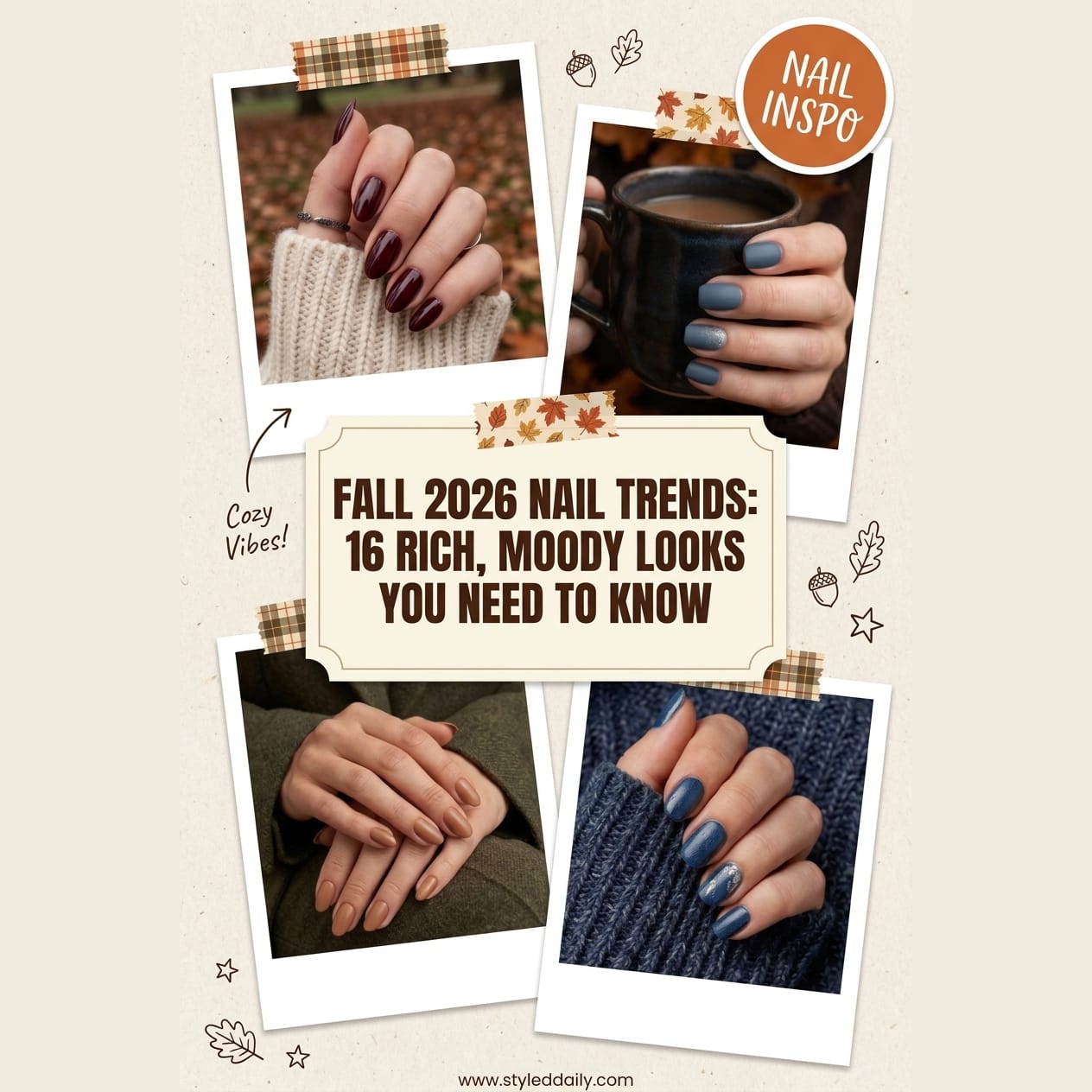 Fall 2026 Nail Trends: 16 Rich, Moody Looks You Need to Know - free crochet patterns to make and save