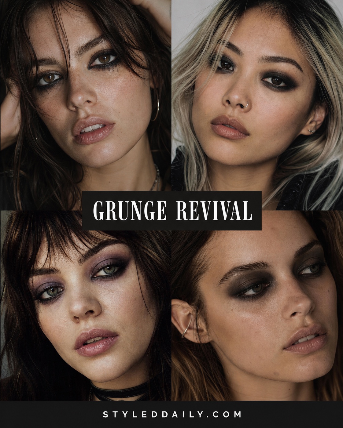 Grunge revival makeup looks for fall 2026