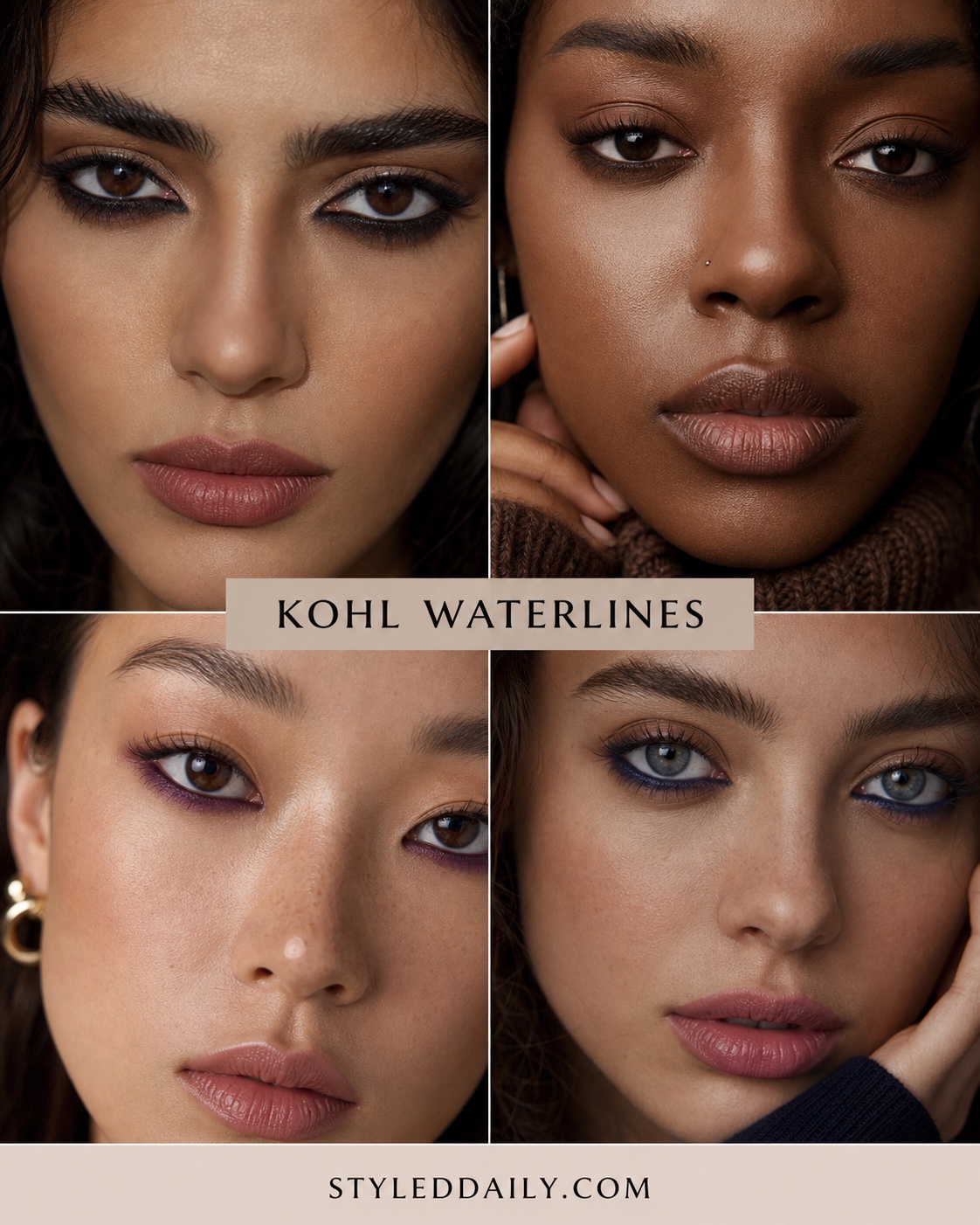 Kohl waterline makeup looks for fall 2026