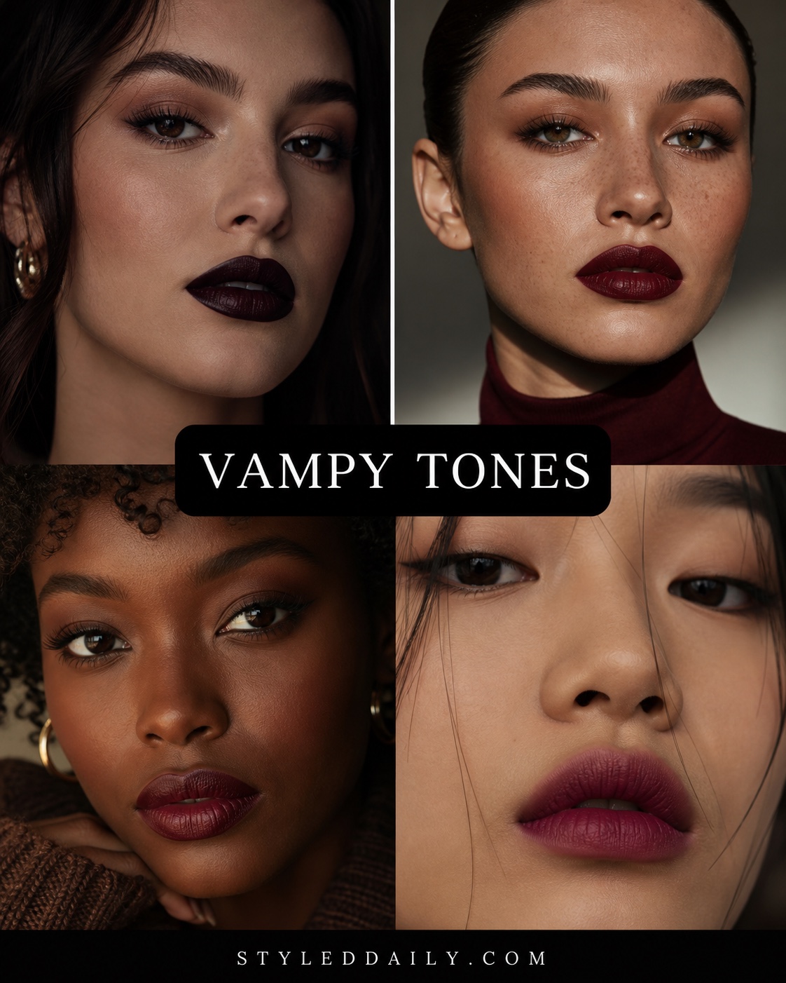 Vampy lip colors for fall 2026