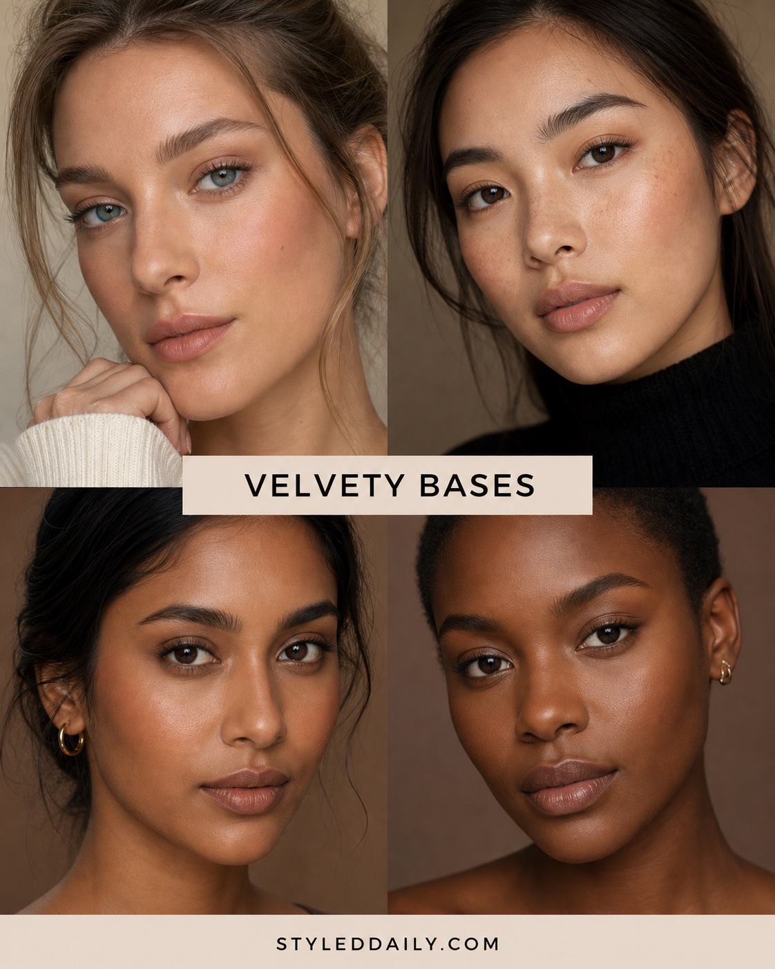 Velvety complexion makeup for fall 2026