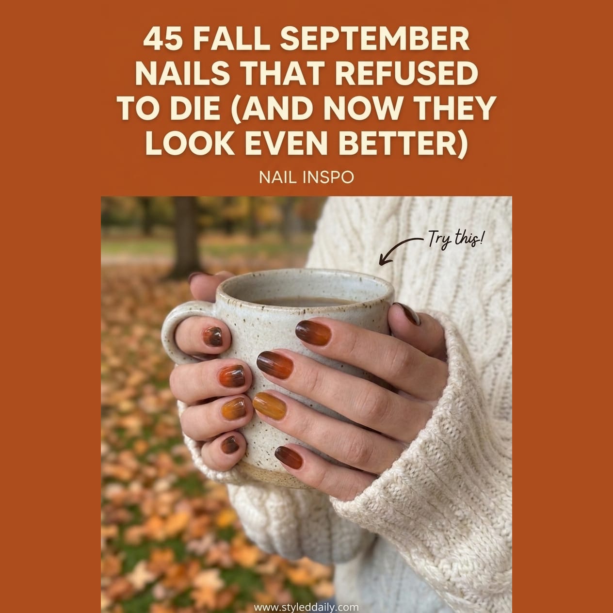 45 Fall September Nails That Refused to Die (And Now They Look Even Better) - free crochet patterns to make and save